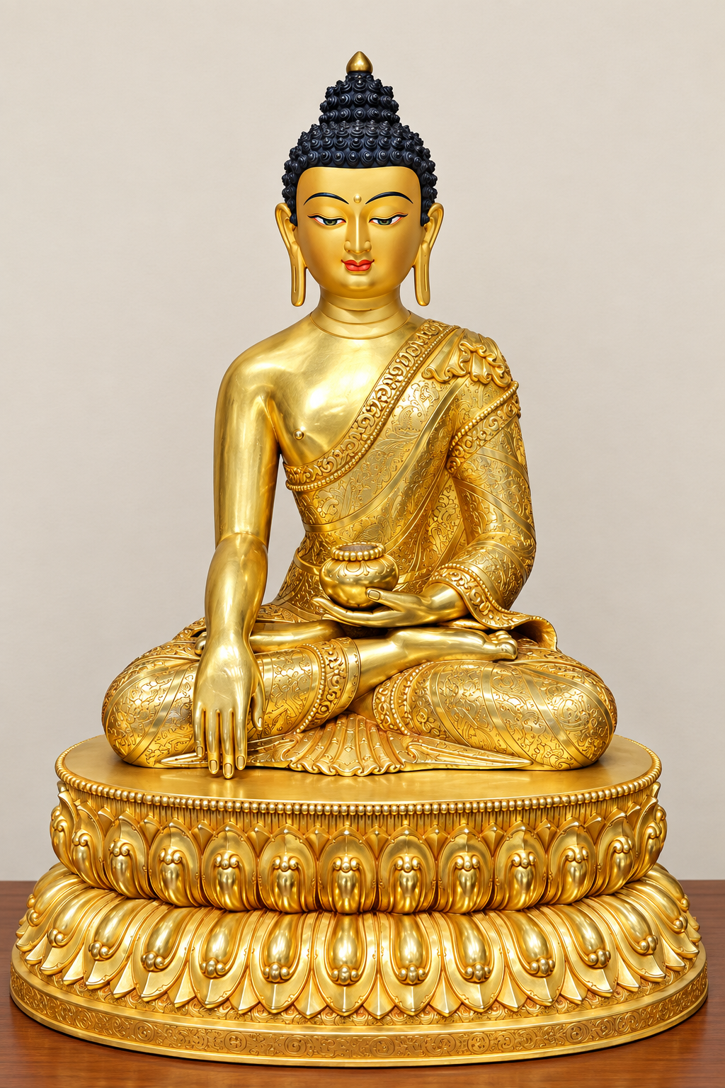 Buddha statue (gold plated)